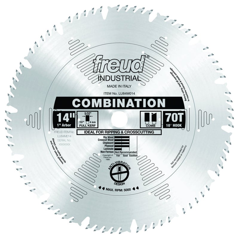 Freud LU84M014: 14" x 70T Combination Blade - Image 1